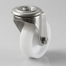 60mm Swivel Bolt Hole Castor – 316 Stainless Steel, Nylon Wheel