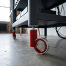 65mm Designer Swivel Braked Castor with M8x15mm Stem