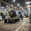 Premium Heavy Duty 200mm Diameter Cast Iron Wheel with 25mm Ball Bearing and 1100Kg Load Capacity