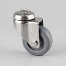 80mm Stainless Steel Swivel Bolt Hole Castor – ESD Wheel