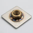 30 x 30mm Square Stainless Steel M8 Threaded Weld Plate