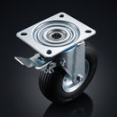 260mm Heavy Duty Puncture Free Swivel Braked Castor
