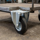 150mm Pressed Steel Fixed Castor – 130kg Load Capacity