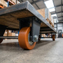 50mm Polyurethane Guide Roller – 12mm Bore, 25mm Tread