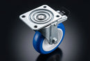 150mm Stainless Steel Braked Castor – Polyurethane Wheel