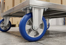 150mm Fixed Castor – Polyurethane Wheel, Aluminium Centre