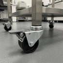 75mm Twin Wheel Braked Castor with Bolt Hole