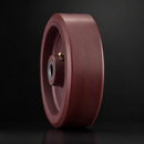 Red Polyurethane Wheel 125mm Cast Iron 15mm