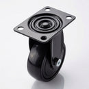 75mm Fixed Castor with Soft Black Wheel