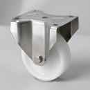 160mm Stainless Steel Fixed Castor – Nylon Wheel