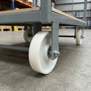 80mm Nylon Wheel - 15mm Hub Bore with Ball Bearing