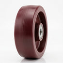 Red Polyurethane Wheel 300mm Cast Iron 12.7mm Bearing