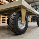 455mm Fixed Castor - Elastic Rubber Wheel, 1415kg Load Capacity