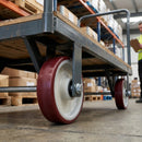 160mm Polyurethane Wheel - 20mm Bore with Roller Bearing
