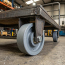 200mm Grey Cast Iron Wheel - 15mm Bore with Ball Bearing