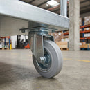 200mm Pressed Steel Directional Brake Castor – 180kg Load Capacity