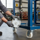 Premium 200mm Diameter White Nylon Wheel with 20mm Roller Bearing and 600Kg Load Capacity