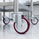 100mm Swivel Bolt Hole Castor - Polyurethane Wheel