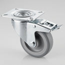 160mm Braked Castor TPR 200kg Load Capacity