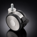 Braked Castors 65mm with M10×25 mm Threaded Stem