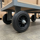 80mm Thermoplastic Wheel with Black Elastic Rubber Tyre