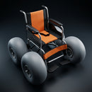All-Terrain Beach Wheelchair 420mm Diameter, 195mm Tread Width