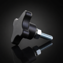M8 x 25mm Four Star Male Handwheel Stainless Steel