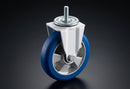 100mm Fixed Castor – Polyurethane Wheel on Aluminium Centre