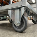 100mm Fixed Castor - TPR Wheel, 100kg Load Capacity