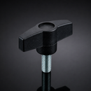 M5 x 20mm Male Wing Screw Knob - 20mm Thread Length