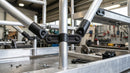 Black Angled Tube Bracket 28mm OD, 2.5mm Wall Thickness