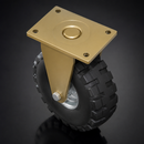 306mm Fixed Castor - 450kg Load Capacity, 105mm Tread Width