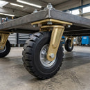 306mm Swivel Castor - Elastic Rubber Wheel, 700kg Load Capacity