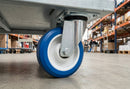150mm Swivel Castor – Polyurethane Wheel, Nylon Centre