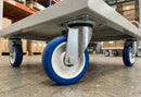 125mm Swivel Castor – Polyurethane Wheel, Nylon Centre