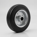 100mm Solid Black Rubber Wheels with Metal Centre, 70kg Capacity