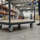 Premium 100mm Diameter Wheel with Grey Thermoplastic Rubber and Nylon Centre for Heavy Load Capacity