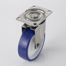 100mm Stainless Steel Swivel Castor - Polyurethane Wheel