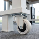 75mm Swivel Furniture Castor – Soft White Wheel