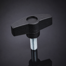 Male Wing Knob 40mm Diameter, M6 x 25mm Thread Length