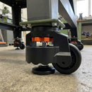 75mm Black Footmaster Levelling Castor - Top Plate Fitting