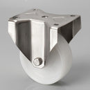 200mm Stainless Steel Fixed Castor – Nylon Wheel