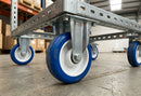 150mm Fixed Castor – Polyurethane Wheel on Nylon Centre