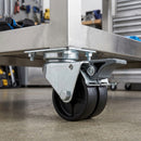 75mm Twin Wheel Braked Castor – 90kg Load Capacity