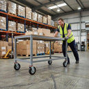 100mm Swivel Bolt Hole Castor | Black Rubber Tyre | Metal Centre | 75kg Capacity