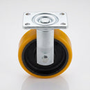 200mm Fixed Heavy Duty Castor - Polyurethane on Cast Iron Wheel