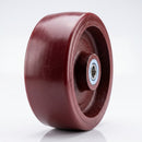Red Polyurethane Wheel 250mm Cast Iron 19.1mm Bearing