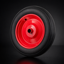 Heavy Duty Rubber Wheel 330mm Dia. 25.4mm Bore
