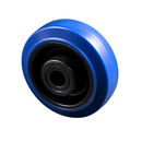 Blue Rubber Wheel 200mm x 20mm Roller Bearing