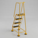 Warehouse Ladder Steps 2.52m with Ribbed Rubber Treads